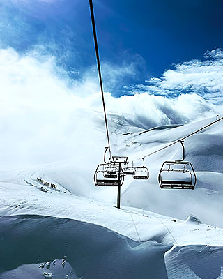 80 kilometers of ski slopes in Lebanon at Mzaar Kfardebian